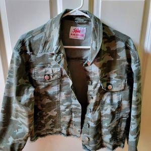 Camouflage Denim Jacket from Justice - Kids Size 18/20